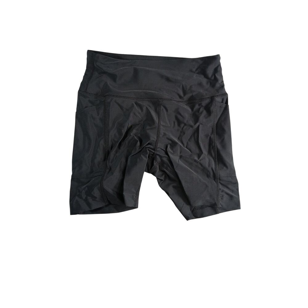 Lands End Swim Bottoms Shorts Womens XS 2-4 Black Tummy Control Pockets NWT